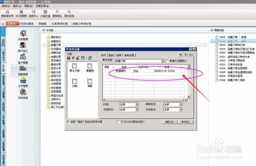 财务软件,销售订单模块内怎么查找关键内容呢